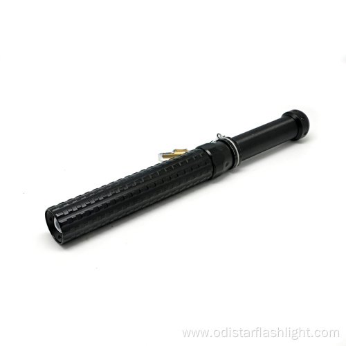 extendable police batons emergency aluminum torch light